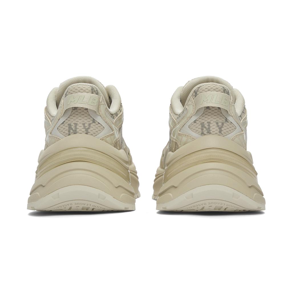 MLB New York Yankees Synthetic Leather Slip Resistant Abrasion Resistant Low Top Running Shoes Unisex Beige 3ARNSPL5N-50SAS