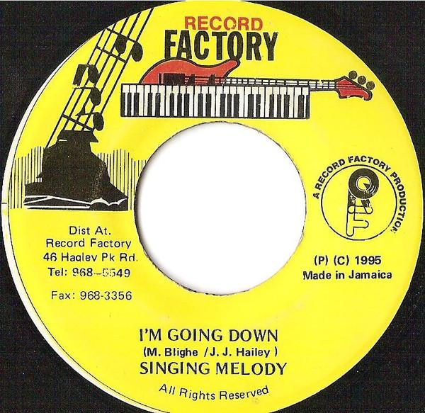 

7-дюймовая пластинка SINGING MELODY Im Going Down NONE Завод пластинок 1995 Ямайка Регги Ска Даб Б/у
