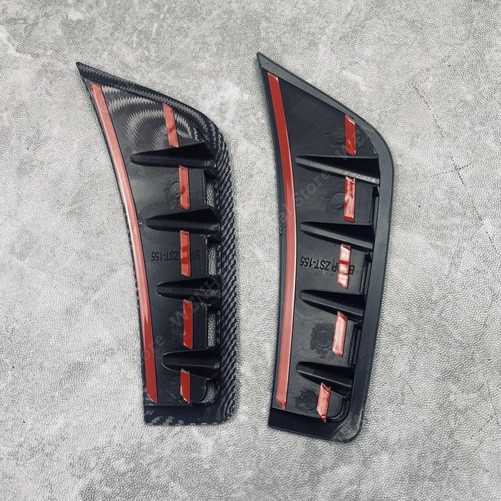 Front Bumper Wind Knife Blade For Mercedes GLC Class C253 X253 GLC260 GLC300 2020 2021 2022 Carbon Fiber Look Bumper Spoiler