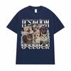 È l'Ora del Gatto Divertente Carino Meme Gatto Grafica Maglietta Unisex Abbigliamento Donna Moda Kawaii Maglietta Uomo Top Estivi Maglietta in Cotone