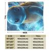 Squirtle Charizard Anime Warm Blanket  Travel Plush Throw Blanket Graphic Couch Bed Flannel Bedspread Sofa Bed Cover
