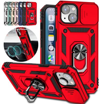 Armor nárazuvzdorný magnetický kroužek-stojánek pouzdro pro iPhone 15 13 12 11 14 Pro Max X XR XS Max 12 13 Mini 14Plus zadní kryt Funda