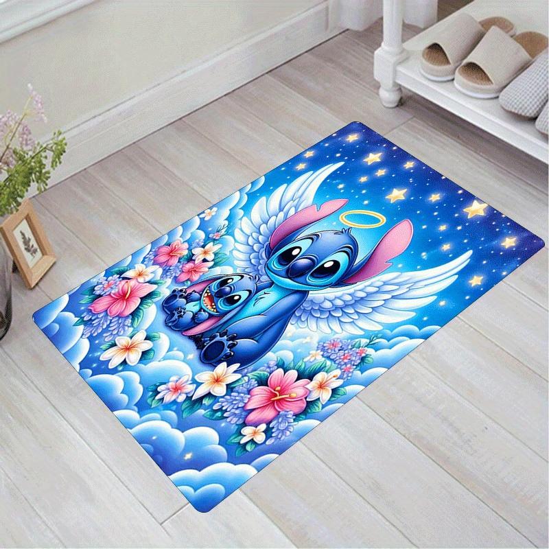 

1pc Angel Stitch Pattern Area Rug Soft Flannel Floor Mat for Living Room,Office,Bedroom and Carpet 60cm by 90cm