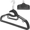 10Pcs Anti Slip Clothes Hangers Thick Plastic Extra Wide Hangers Adult Clothes Organizer Heavy Duty Space Saver