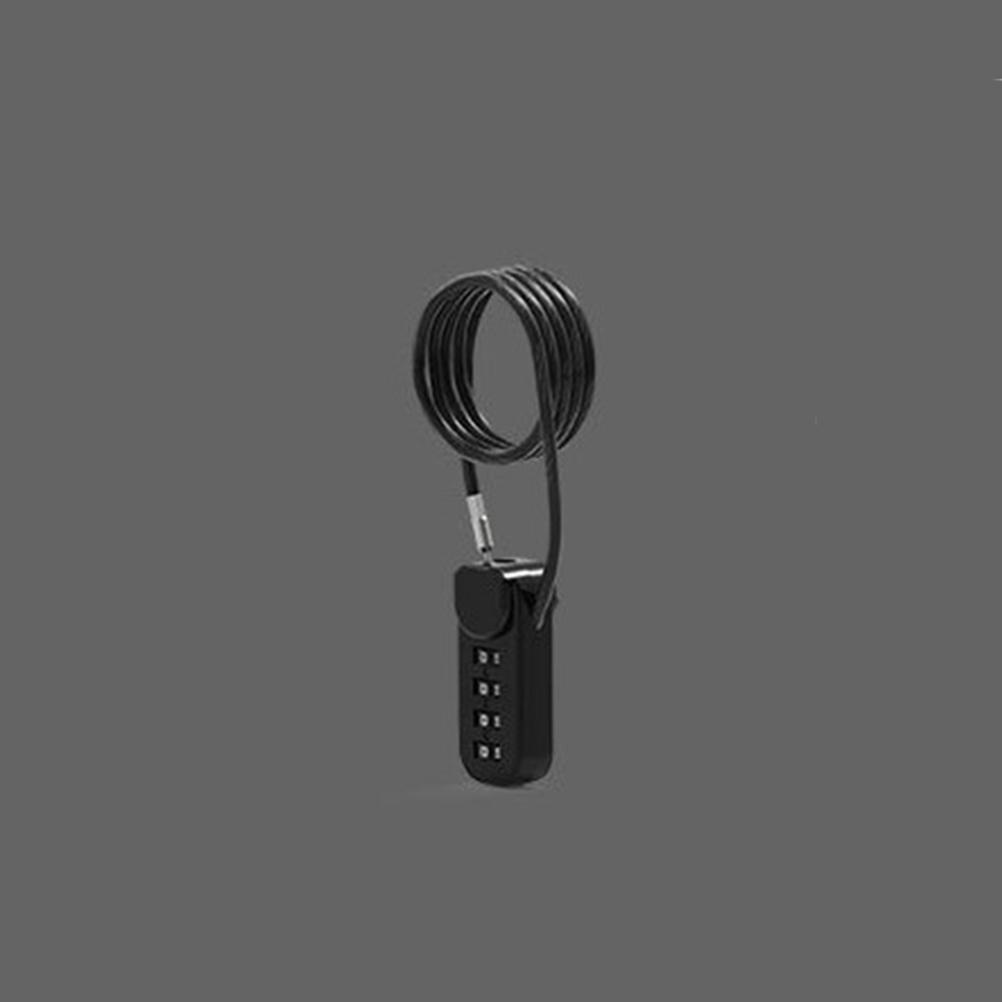 4 Digit Combination Code Number Lock With Spring Coil Wire Rope Colorful Code Lock for Travel Luggage Padlock Cabinet Locker
