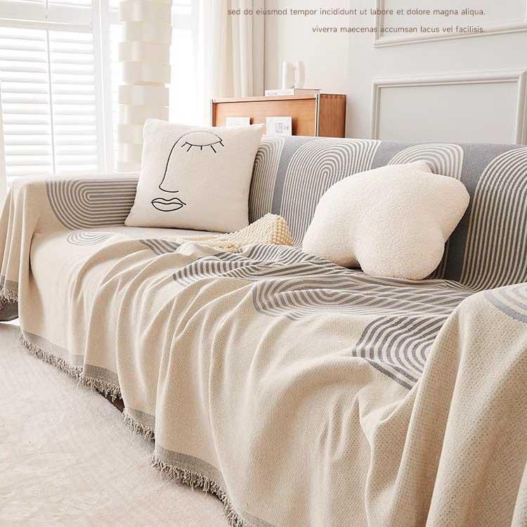 Retro Sofa Towel Anti-cat Scratch Full Cover Sofa Cover Sofa Cushion Cover