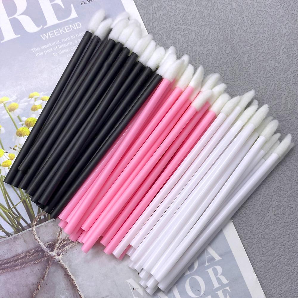 Wholesale 50/1000 PCS Disposable Lip Brush Women Accessories Lipstick Gloss Wands Applicator Make Up Tool Hotting