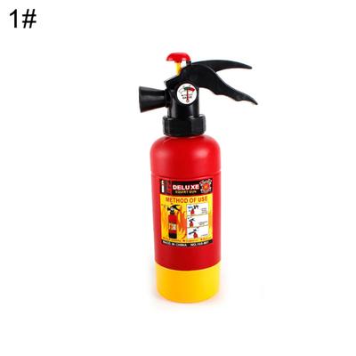 Kids Pull-Type Fire Extinguisher Water Gun Cap Firefighting Suit Beach Play