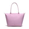 Longchamp Polyamide Canvas With Cow Leather Canvas Bag, One Shoulder Handbag Large Womens Pink