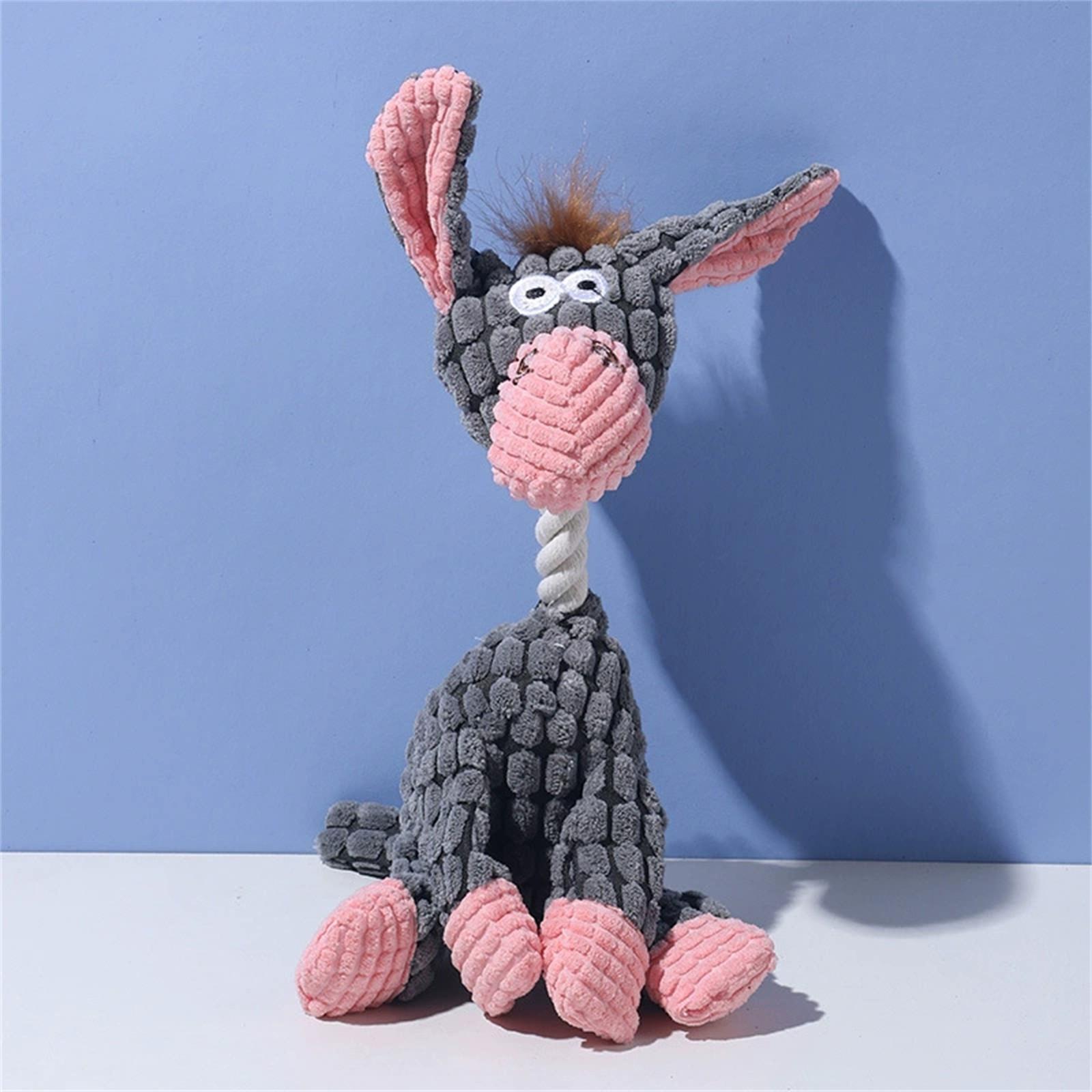 

Неразрушимые игрушки для собак, интерактивные игрушки для собак, жевательные игрушки, неразрушимые пищащие игрушки для собак, мягкие плюшевые игрушки для игр и дрессировки One Size