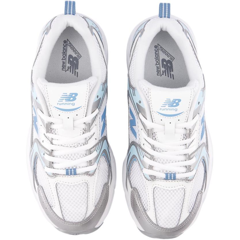New Balance 530 Grote Kinderen Zilver Blauw Kinder Sneakers Wit Zeezout Stilstaand Water GR530ED