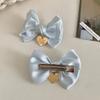 Sweet Ballet Style Blue Bow Hair Clip Hair Accessory