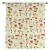 Mushroom Plant Vintage Sheer Drapes for Bedroom Living Room Decoration Window Curtain for Kitchen Curtain Panels