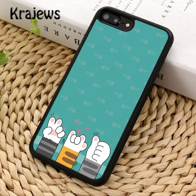Krajews Funny Paws Soft Phone Case Cover For iPhone 17 Air 16 15 14 plus 11 12 13 pro max coque Shell Fundas