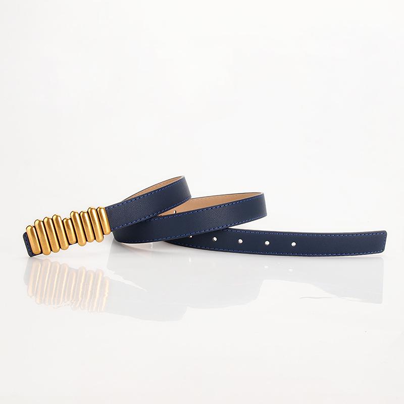 

Женский ремень Caterpillar с декоративной пряжкой из сплава в стиле ретро для джинсов темно-синий