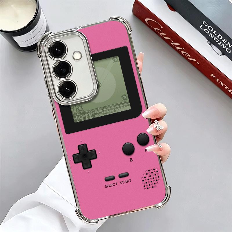 Game Console Trend Pattern Plating Phone Case For Samsung A17 A07 A37 A57 A16 A56 A15 A55 A14 A54 A13 A53 A26 A36 A25 A35 A24 A3