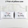 Couple 1 Pair Lovers Home Decor Pillow Case Sofa Waist Throw Cushion Cover