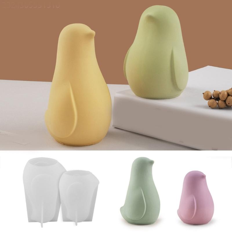 Desk Ornament Mould Flexible Silicone Mold for Bird Figurine Shaped Decoration Gypsum Molds Jewelry Making Supplies