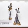 Vintage Music Saxophone Bookcase Ornament Band Character Miniature Figurine Craft Home Decor Accessory