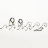 High Quality Stainless Steel Fly Rod Guide Set Fishing Rod Guides Tips Parts Durable DIY Eye Rings Fishing Accessories