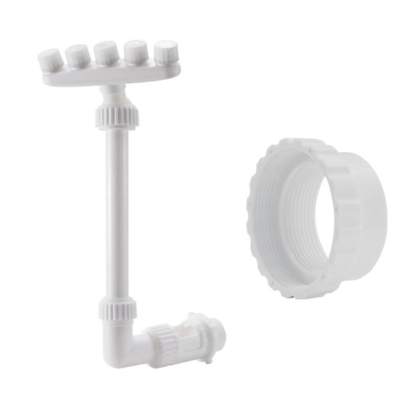 Adjustable Pool Fountains with 5 Nozzles Pool Waterfall Sprayers Five Nozzles Waterfall Sprinkler Swimming Pool Accessory
