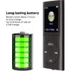 MP3 Player With 1.8 Inch LCD Screen, HiFi Lossless Sound Slim Portable Digital Audio Player for Students, Support Expandable Memory