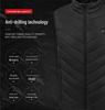 Men's Four-Zone Graphene Heated Vest with Stand-up Collar and USB Smart Temperature Control