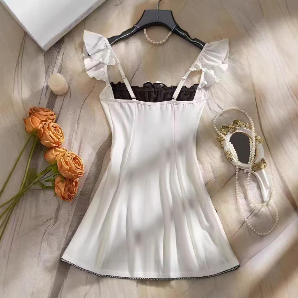 Verführerisches Dienstmädchen Cosplay Dessous Set - Kleiner Busen Verlockungs Nachthemd