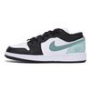 Jordan Air Jordan 1 Slip Resistant Abrasion Resistant Low top Vintage Basketball Shoes Men's Black Green 553558-131(Team85-)