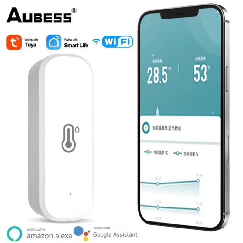 Tuya Zigbee/WiFi Smart Temperature Humidity Sensor Smart LifeAPP Control Smart Home Thermometer For Alexa Google Assistant home WiFi Version