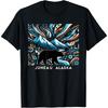 Alaska State Mountain With Bear Juneau Alaska Souvenir T-Shirt