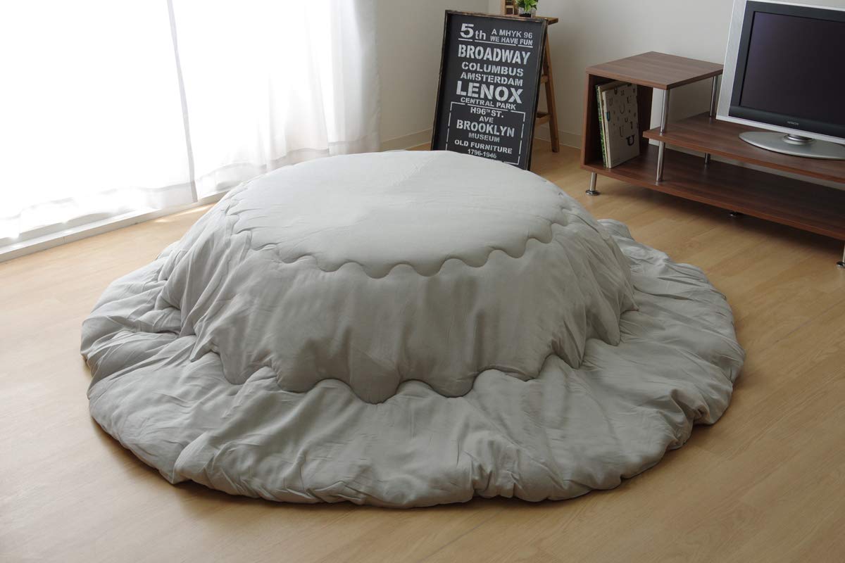 

Ikehiko Kotatsu Yarn Denim IT Single 205 см Толстый футон, круглый, окрашенный, подвесной, изделие, серый, круглый, #9809945