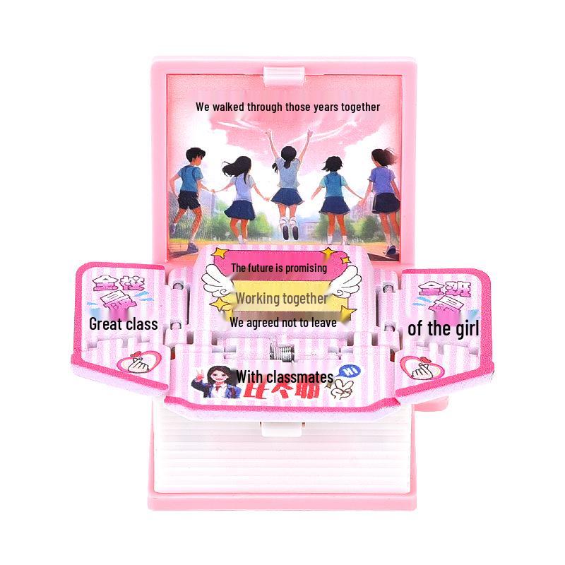 3D Dinosaur & Space Astronaut Pop-Up Keychain Book: Educational, Creative Decompression Toy