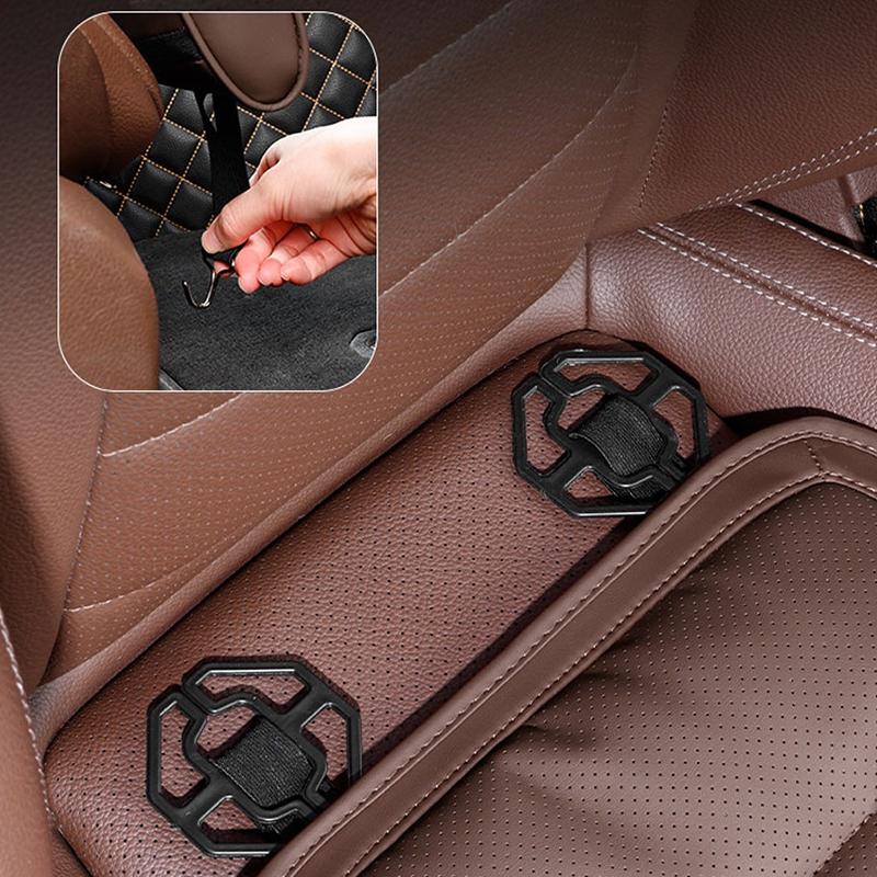 SEAMETAL Memory Foam Leg Support Extender Universal Car Seat Cushion Suede Thick Seat Padding Mat Front Seat Comfortable Pads