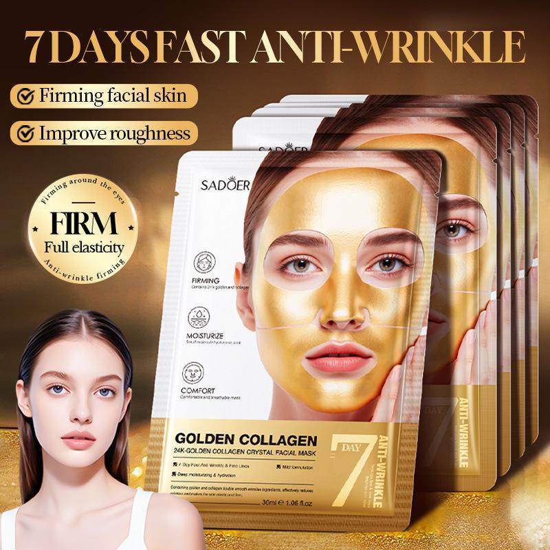 3PCS Segmented Mask 30ml 24K Collagen Crystal Moisturizing Mask Skin Care Products