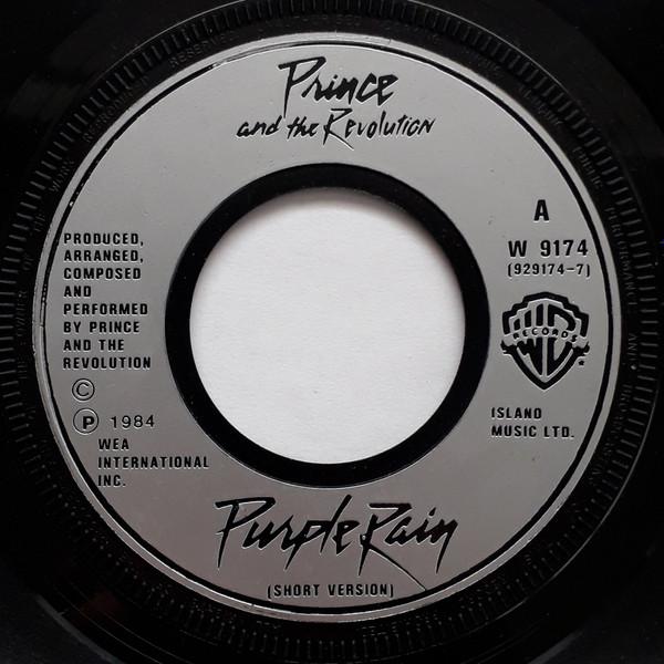 

7inch Record PRINCE & THE REVOLUTION - Purple Rain W9174 Warner Bros. Re 1984 UK Rock Used