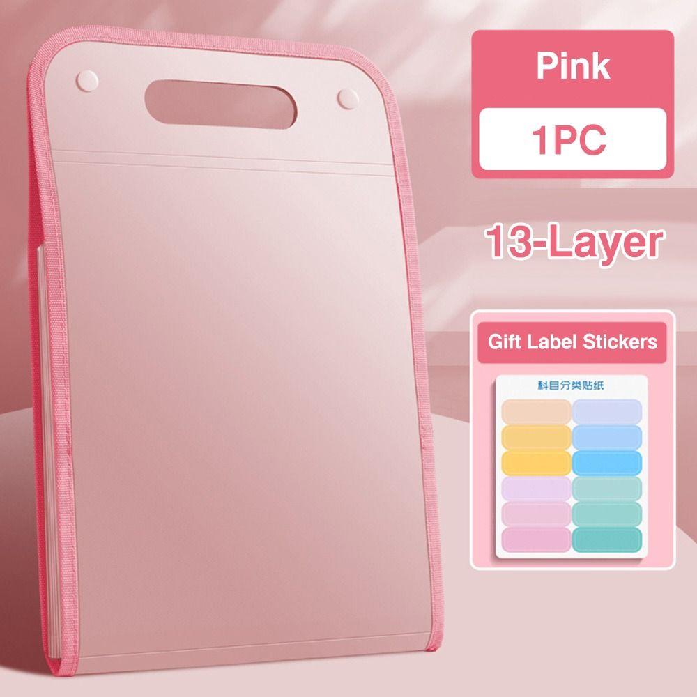 13 Pockets Organ Bag Waterproof Document Bag Creative Envelope Folder School Office