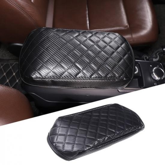 Black Car Armrest Box Cover Cushion Pad For Benz G-class G500 G63 G65 2013-18