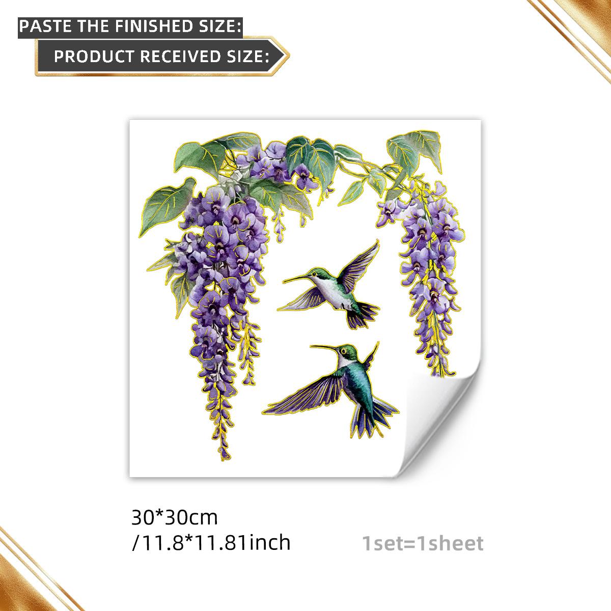 

Разнообразие креативных настенных наклеек с ручной росписью в виде цветочных лоз и бабочек с бронзовым напылением украшают фон гостиной и спальни, самоклеящиеся настенные наклейки