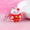 Trinkets Phone Accessory Bag Pendant Lucky Cat Keychain Car Keyring Cartoon Key Ring