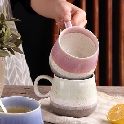 500ML Large Ceramic Coffee Mugs Pottery Tea Cup for Office and Home Hot Cold Drinking Stylish Texture Glaze Mug