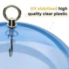 26 CM Plastic Squirrel Baffle Clear Hanging Rain Cover Large Feeding Protective Cover Hanging Bird Feeder for Home Garden