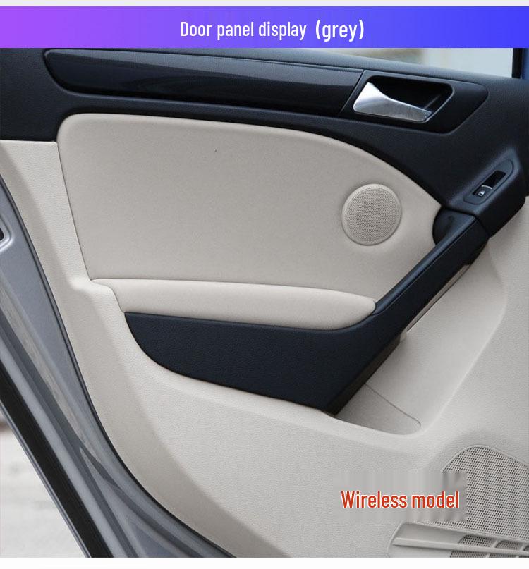Volkswagen Golf 6 Door Panel Leather Wrap - Armrest Cover for Interior Renovation.
