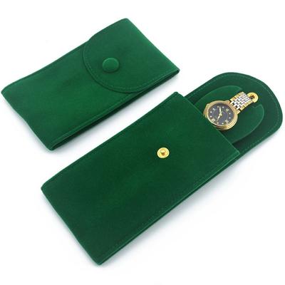 New Flannelette Watches Pouch Portable Dust Protect Watch Boxes Case Snap Gift Packaging Women