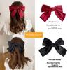 Oversized Bow Clip for Back of Head, Velvet Christmas Hair Claw, Large Hair Clips for Women, Elegant Bow Hair Accessories
