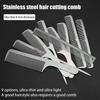 Barber Professional Stainless Steel Silver Hairdressing Comb Anti-static Men Haircut Clipper Ultra-thin Comb Salon Styling Tool