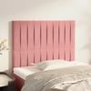 Headboard - Maison Exclusive - Soft Velvet - Pink - 100 X 5 X 118/128 Cm