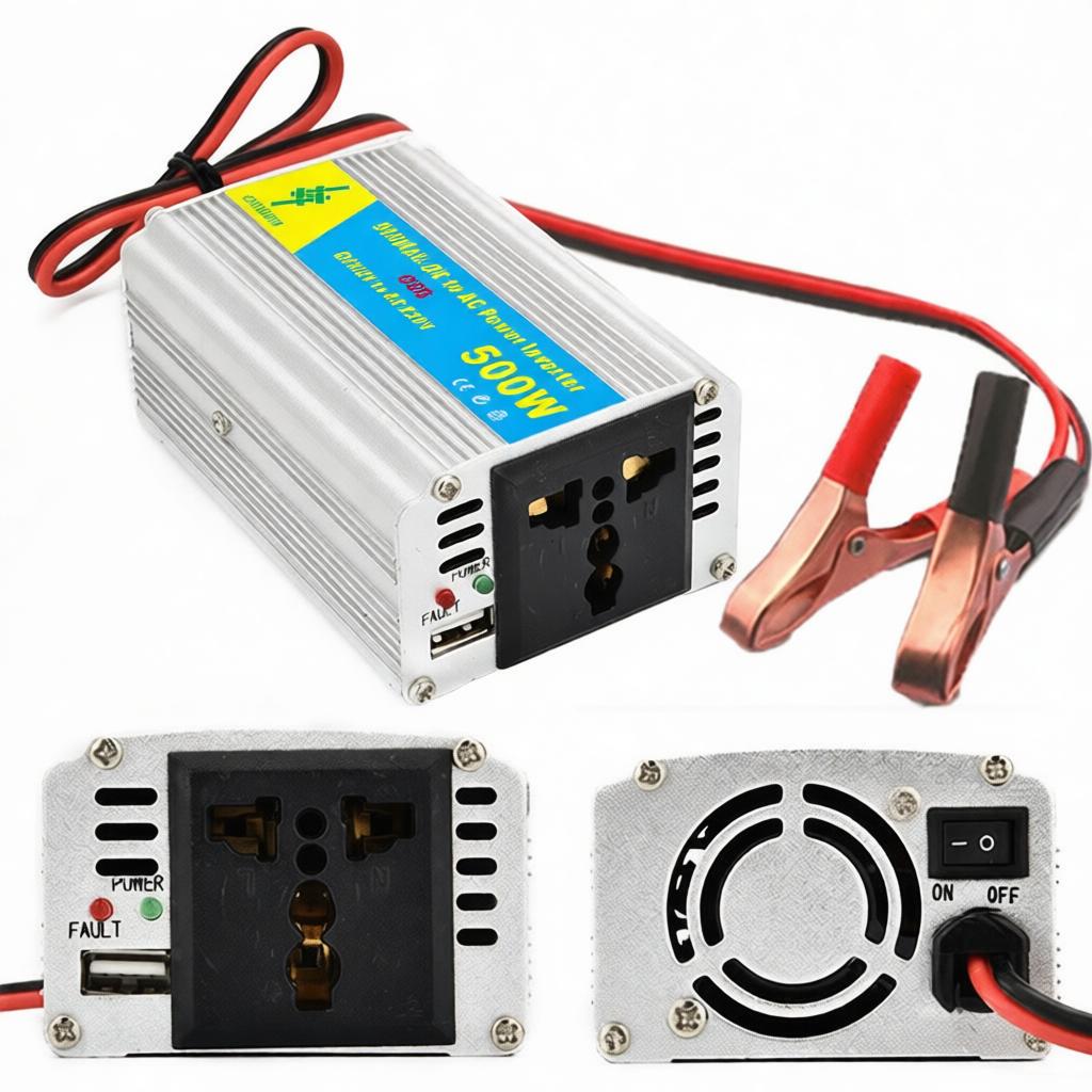For Chaomin Car Power Inverter 12V To 220V Voltage Converter 600W Peak Portable Adapter Camping Travel Solar Charger USB Supply