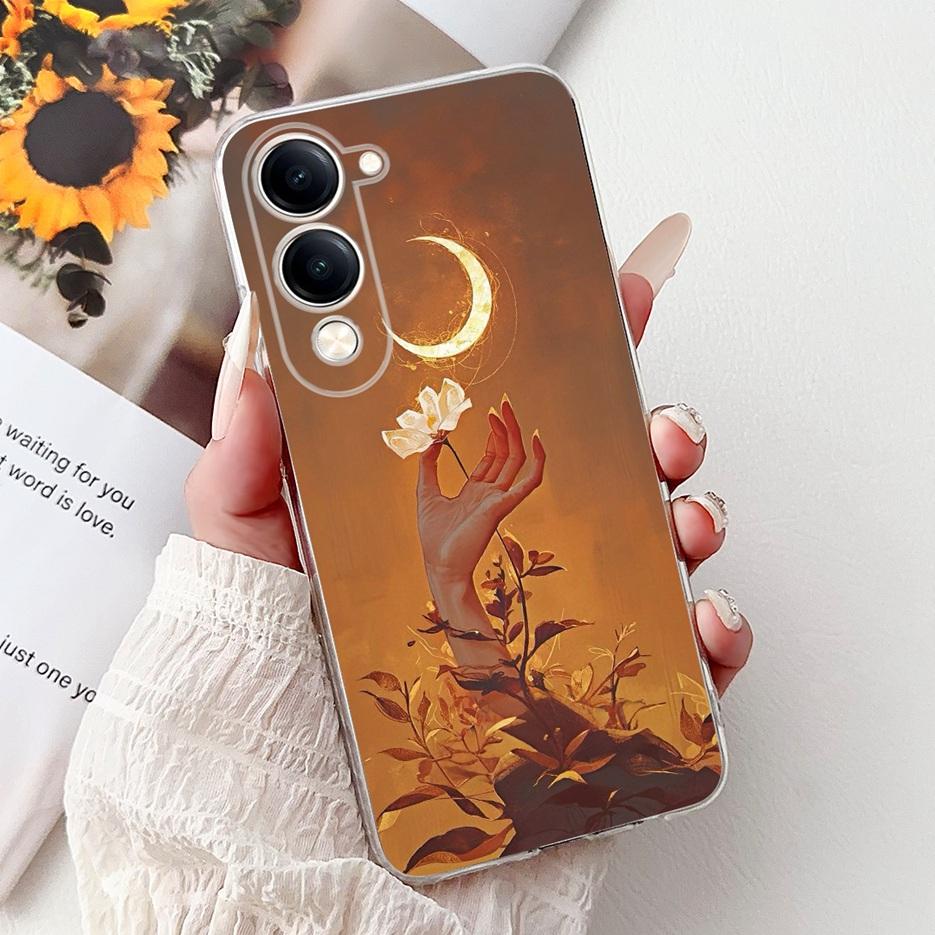 For Vivo Y04 4G Case V2430 Cute Cat White Lion King Painted Cover Soft Slim Phone Case For Vivo Y29s Y 29 s VivoY04 Fundas Coque