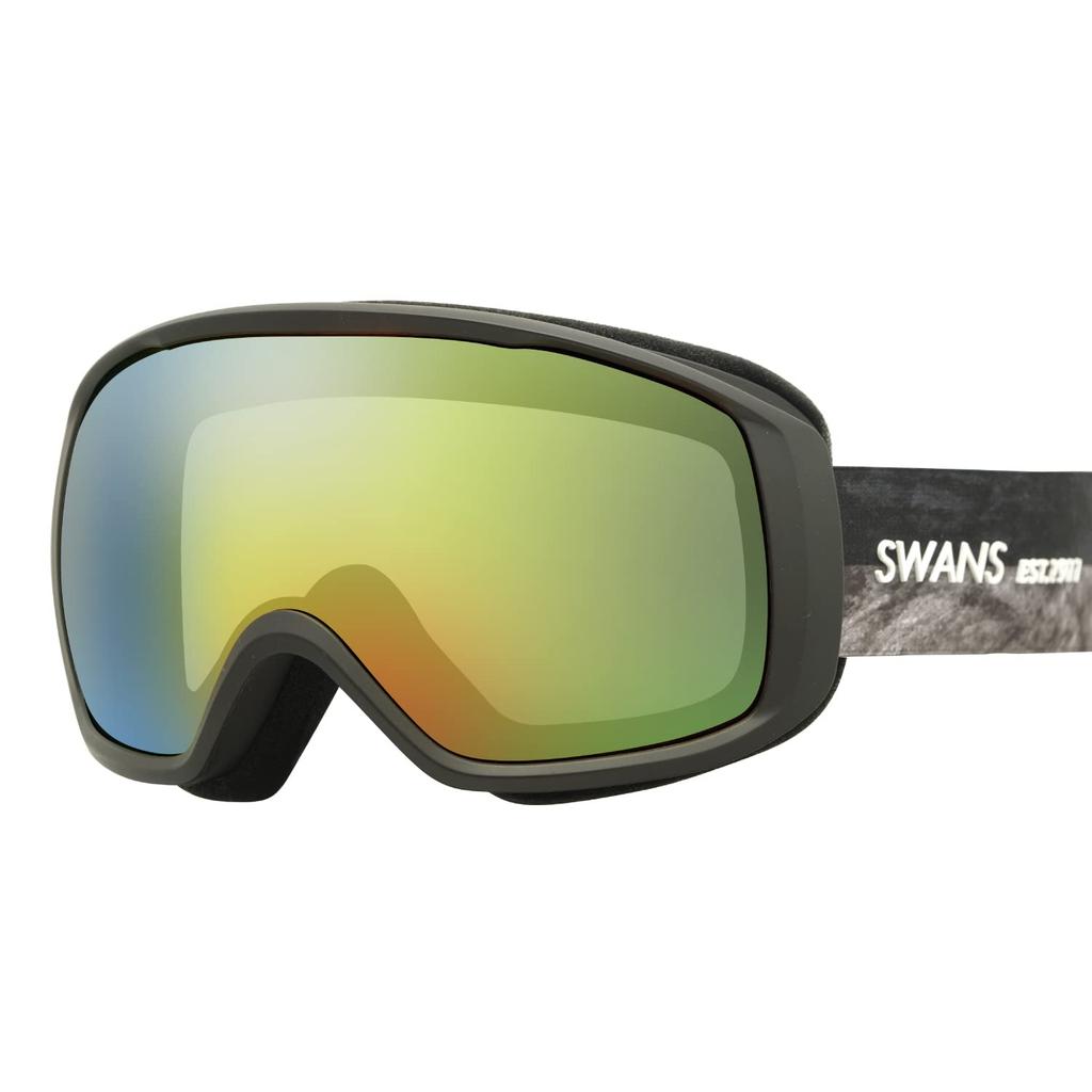 SWANS Snow Goggles SMBK Orange Mirror x Gray Glasses Compatible Skiing Snowboarding Free Size 200-MDHS